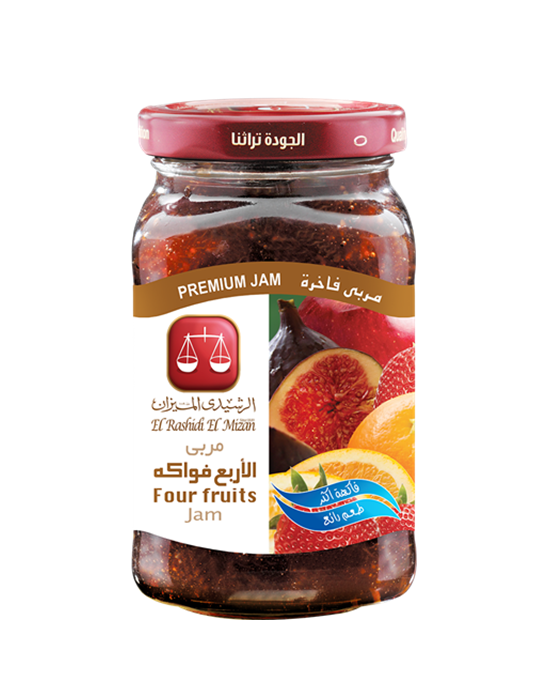 El Rashidi El Mizan Four Fruits Jam 340gm